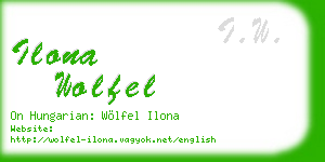 ilona wolfel business card